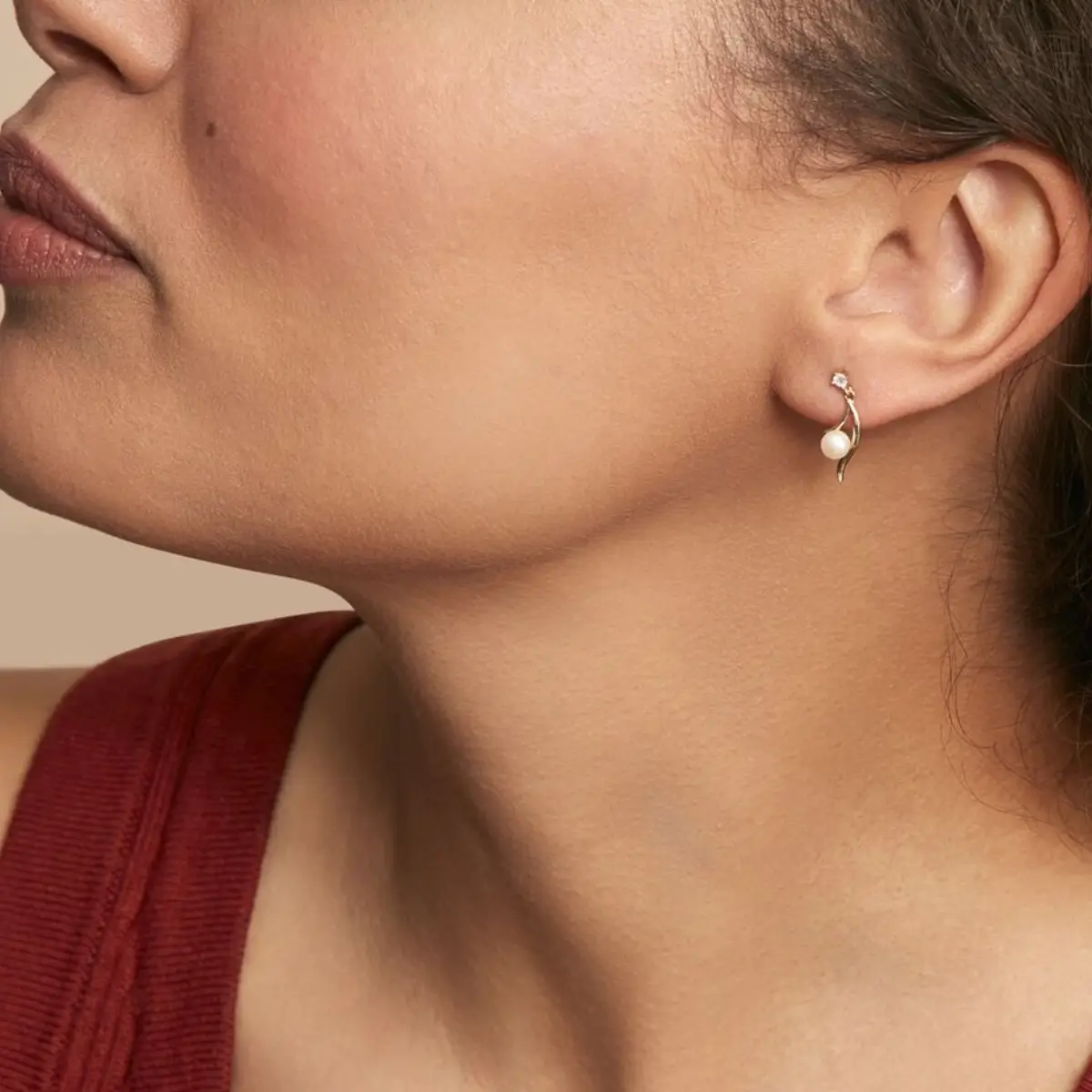 Boucles D'oreilles Pendantes Orientale Or – Image 2